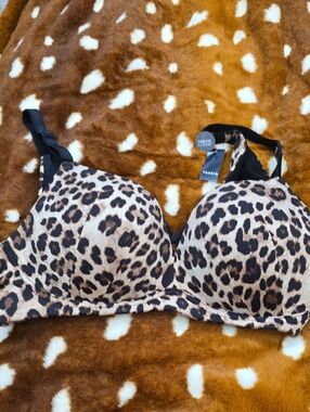 Leopard Print Torrid Wire Free Push Up Nwt 42b